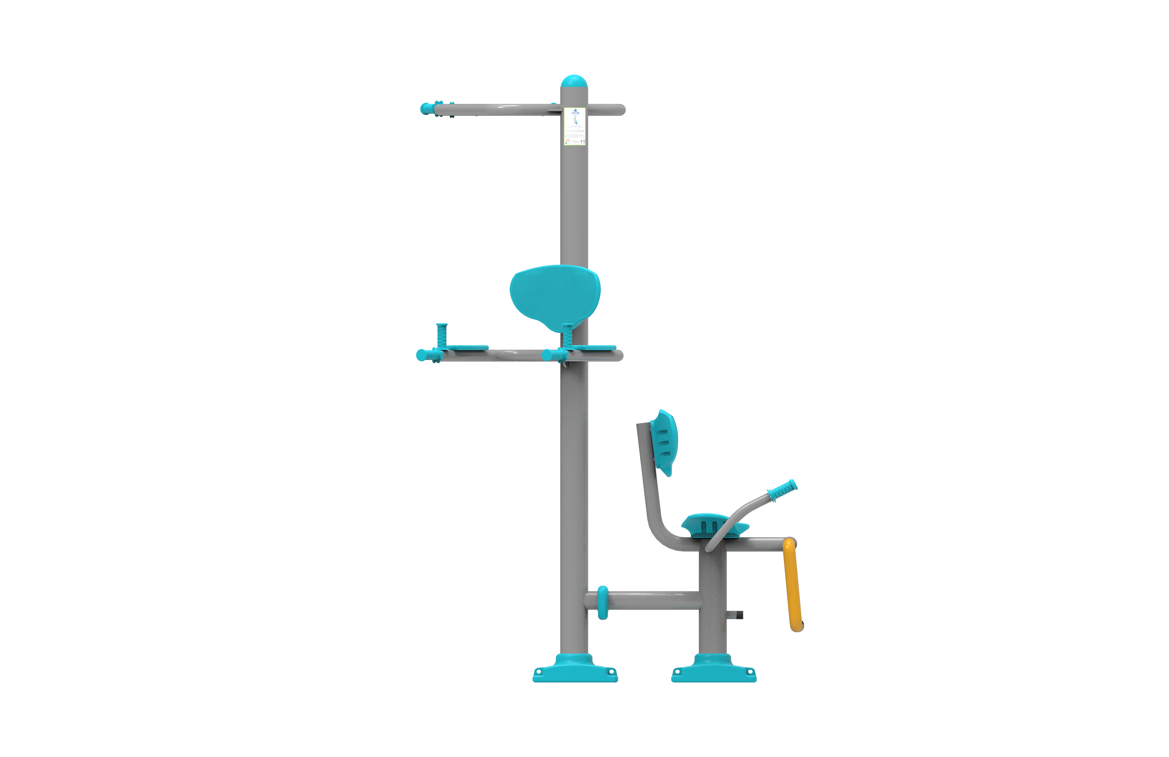 Üçlü Vucut Gelistirme Aleti KLF-19 | Dış Mekan Spor Aletleri | Erse Kent Mobilyaları